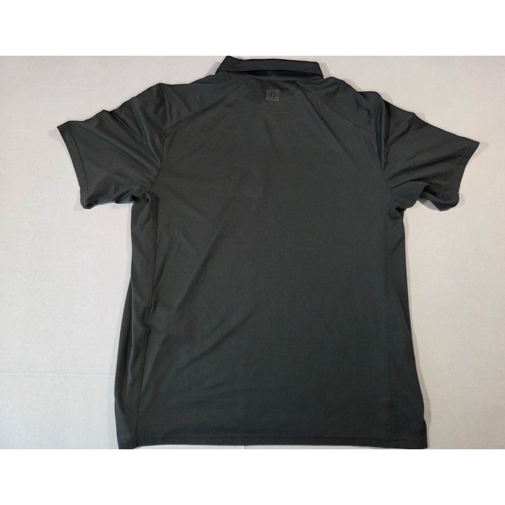 5.11 Tactical Shirt Mens Large Black Performance Stretch Active Quick Dry Polo - Picture 2 of 6